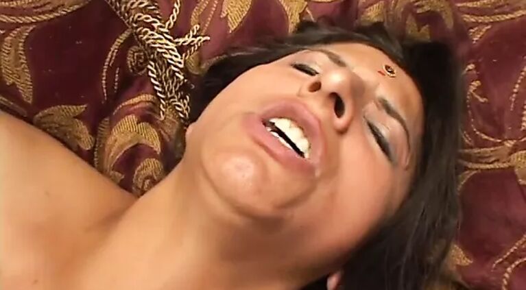 Indian slut is double teamed by studs indoors